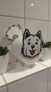 Toilettenpapier Halter Hund West Terrier DOG